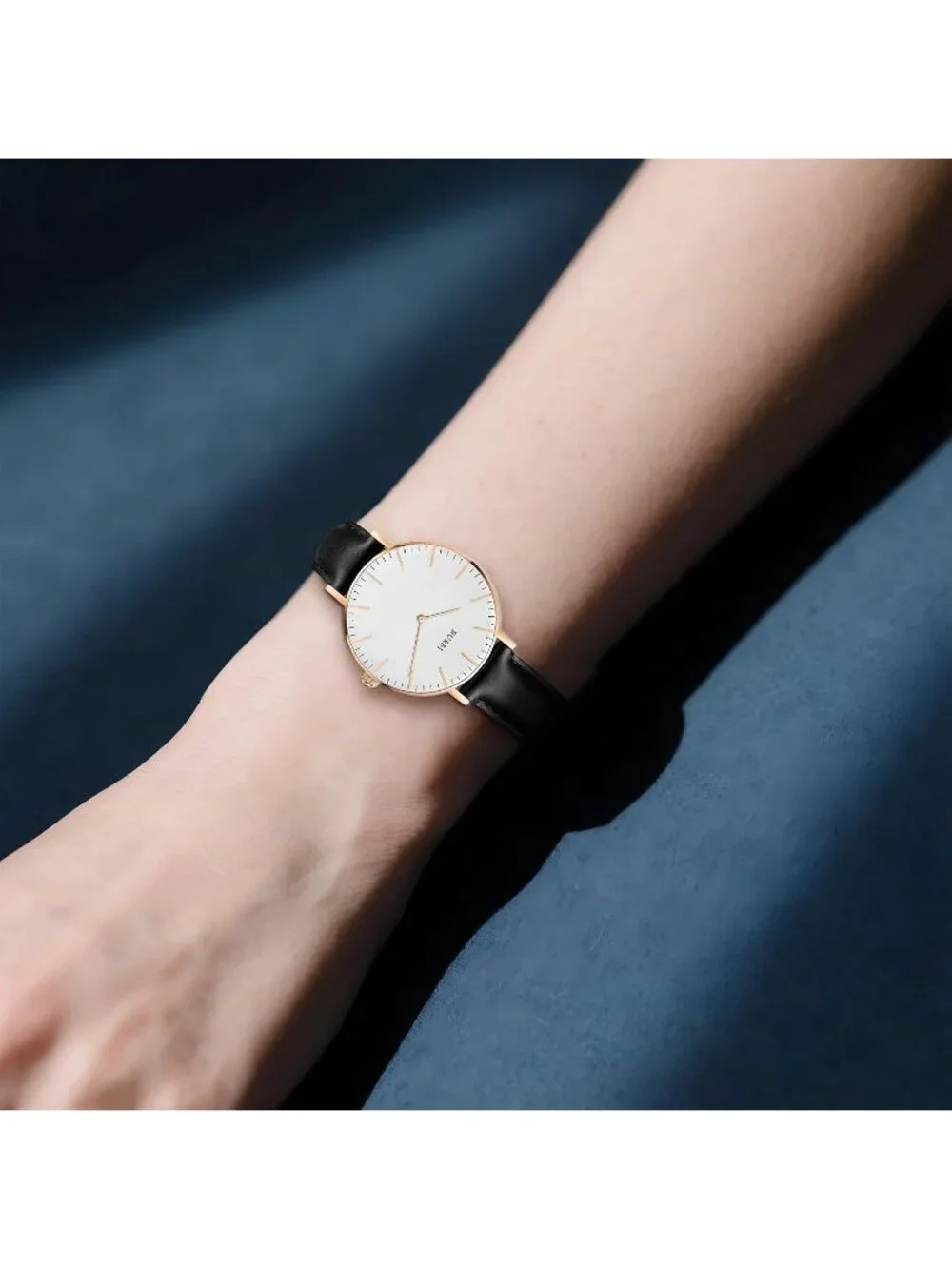 Women's White Black Minimalist Analog Quartz Waterproof Dress Wrist Watches